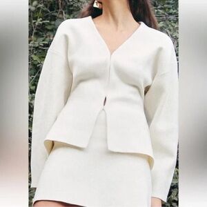 ZARA TAILORED KNIT CARDIGAN
